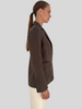 DOUBLE FACED BLAZER: BROWN