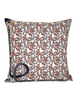 SILK QUILTED PILLOW: LEOPARD: ROSE 21"X21"