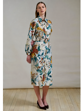 SICILY SILK LONG SLEEVE DRESS