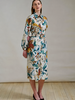 SICILY SILK LONG SLEEVE DRESS