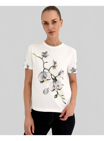T-SHIRT: ORCHID: SILVER