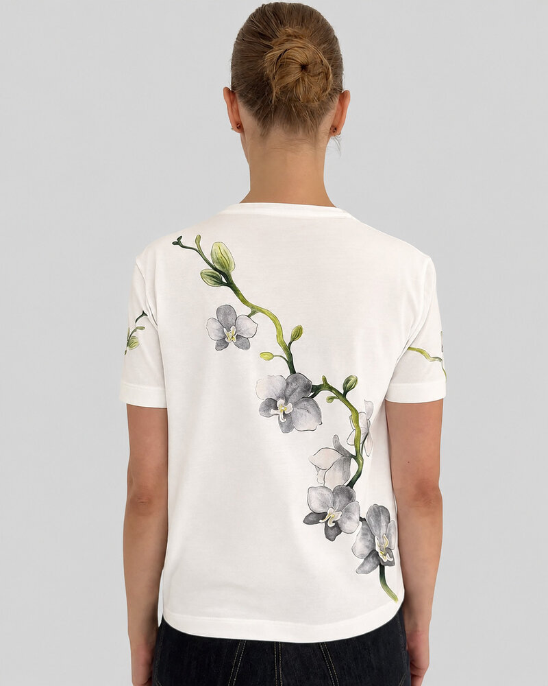 T-SHIRT: ORCHID: SILVER