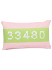 CASHMERE PALM BEACH PILLOW: 16" X 24": PINK