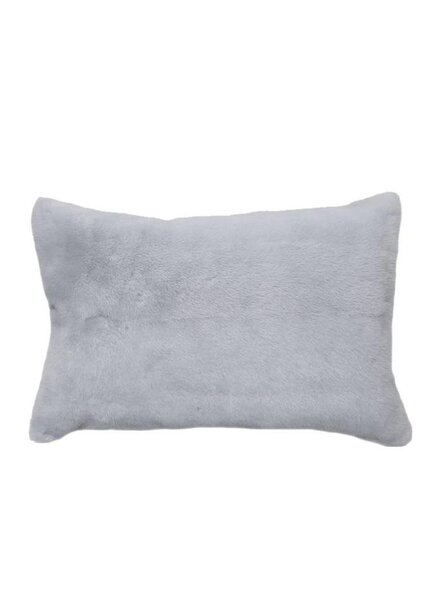 VENEZIA MINK PILLOW: 12" X 18": LIGHT BLUE