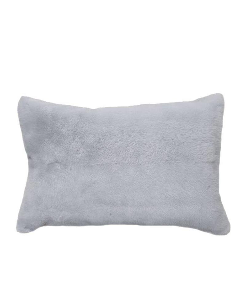 VENEZIA MINK PILLOW: 12" X 18": LIGHT BLUE