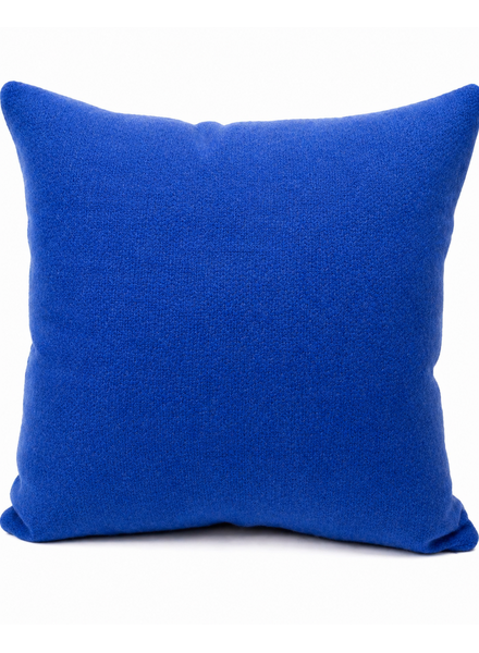 DOUBLE FACE CASHMERE  PILLOW NAVY STRIPPED: 21" X 21"