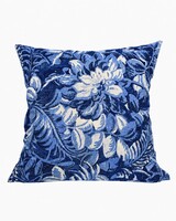 COTTON PILLOW CORSICA BLUE: 21" X 21"