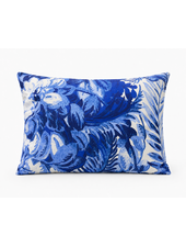 COTTON PILLOW CORSICA BLUE: 16" X 20"