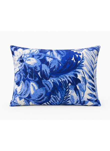 COTTON PILLOW CORSICA BLUE: 16" X 20"