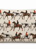 POLO SCARF SILK PILLOW OBLONG - PILLOW: 16" X 24": GRAY