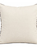 SILK QUILTED PILLOW: MONKEYS: IVORY 18"x18"