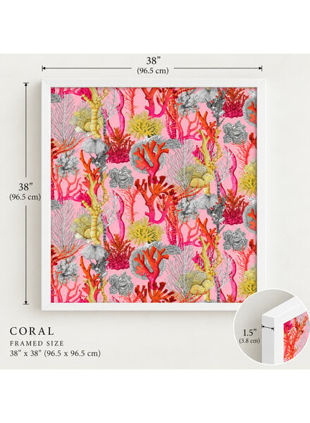 CORAL PINK SILK FRAME