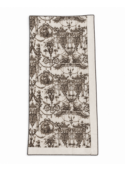 TOILE DU JOUY  THROW: BROWN