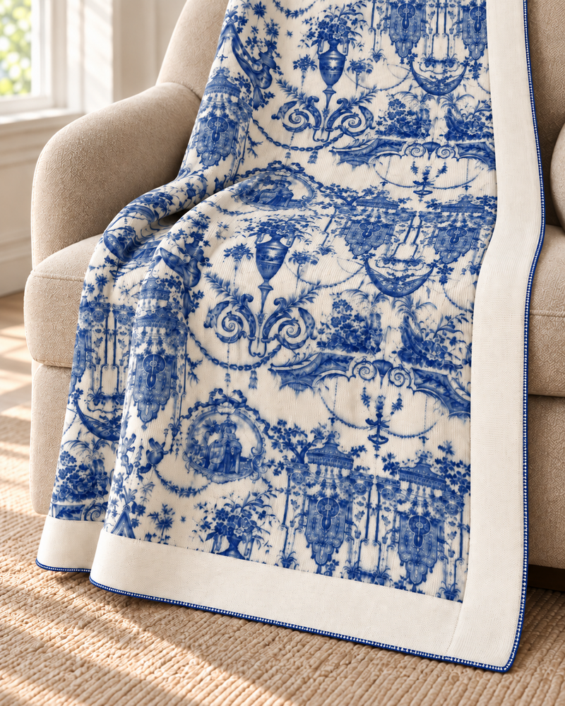 CASHMERE PRINTED THROW