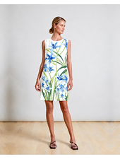 SLEEVELESS DRESS: DANCING LADY FLOWER: BLUE
