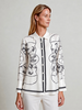 LONG SLEEVE SHIRT:  SADDLE MANDALA: IVORY