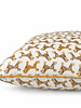 SILK QUILTED PILLOW: BASSET: BEIGE 21"X21"