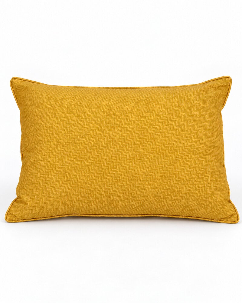 SILK QUILTED PILLOW: POODLE PRINT: BEIGE 16"X20"