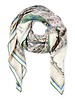 CASHMERE PRINTED SCARF: PALM BEACH: LILAC-GREEN