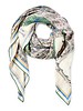 PRINTED CASHMERE SCARF: PALM BEACH: LILAC-GREEN