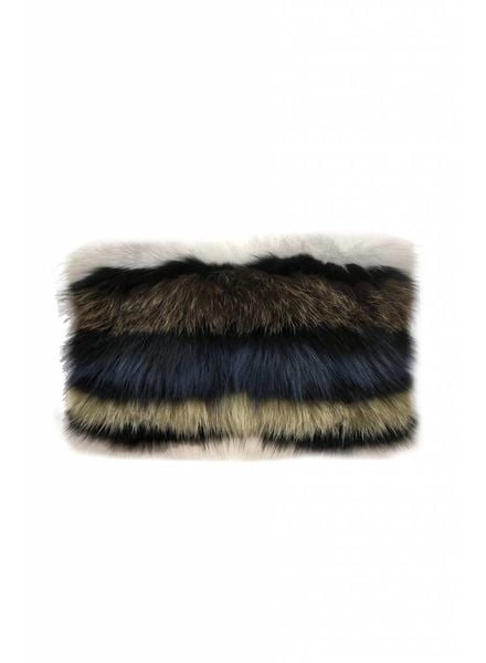 FUR MURANO PILLOW: 12" X 18":MULTICOLOR