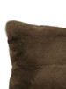 VENEZIA MINK PILLOW: 12" X 18": BROWN