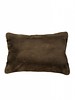 VENEZIA MINK PILLOW: 12" X 18": BROWN