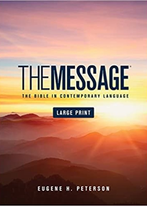 The Message Bible Lg Print hardcover