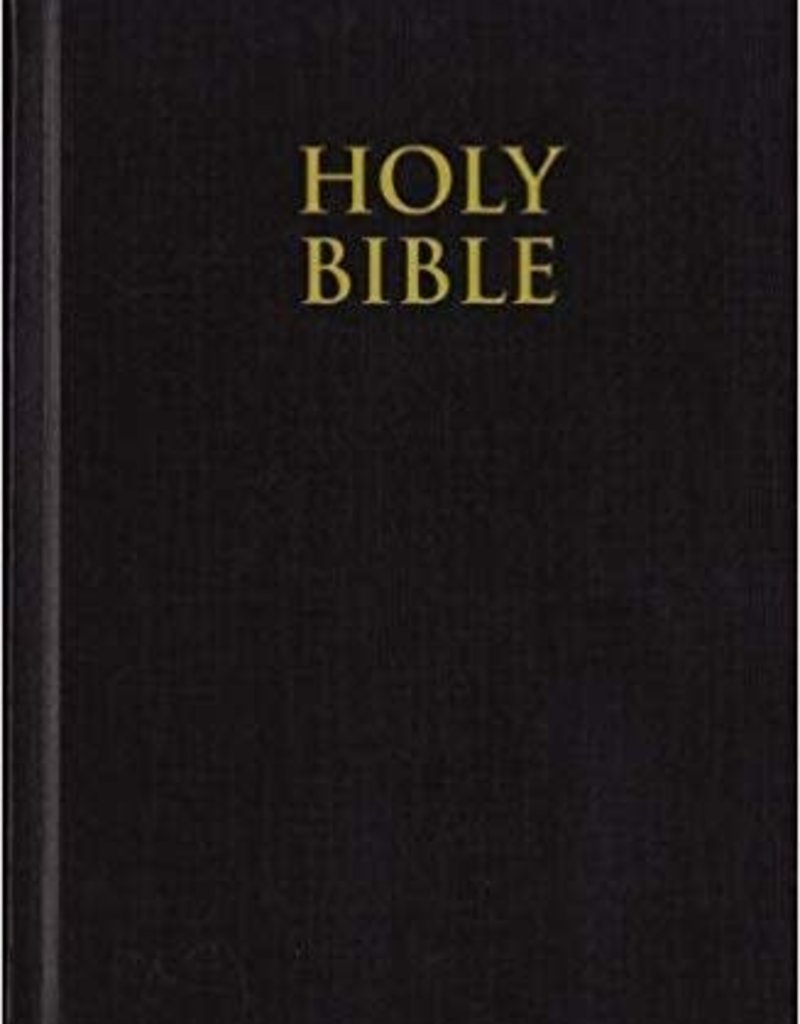 KJV Pew Bible Large Print - Black Hardcover