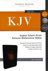 KJV Deluxe Reference Bible Super Giant Print, Black, Flower