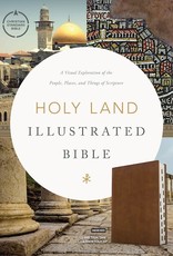 CSB Holy Land Illustrated Bible-British Tan Leather Touch Indexed