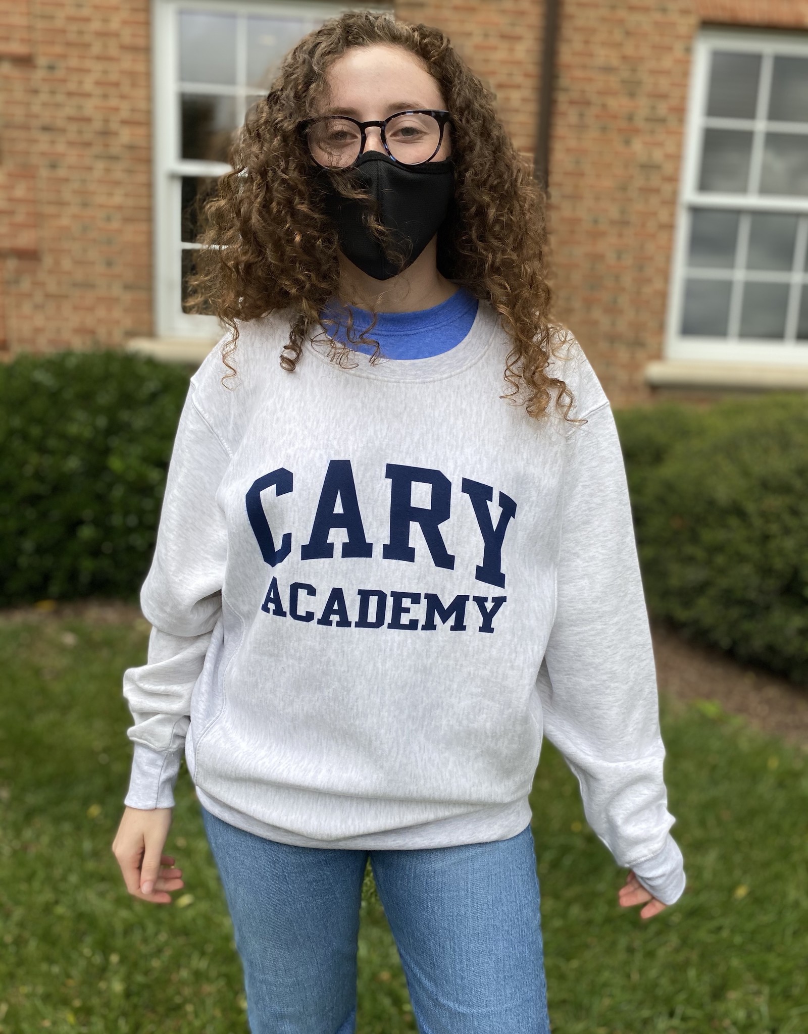 TRT Classics Reverse Knit Crew Sweatshirt Collegiate Cary Academy Adult