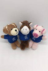 Keychain - Plush Charger Horse & Friends In CA T-Shirts