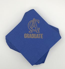 Blue Paper Napkins - CA Graduate (10-pack)