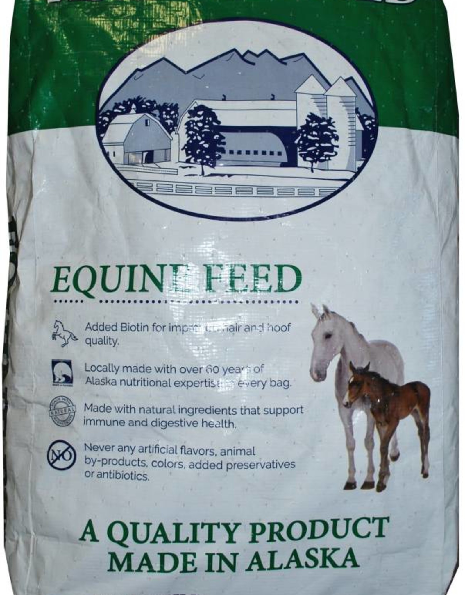 Alaska Mill and Feed Equine Basic 11% Protien 50lb Horse AMF