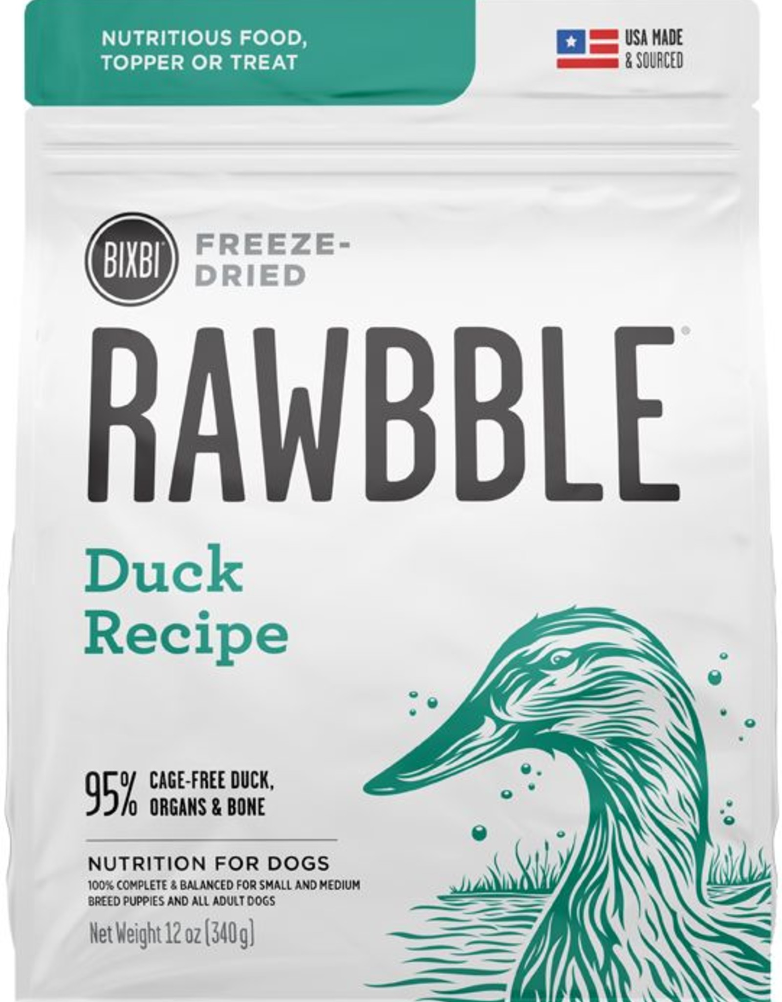 Bixbi Bixbi Dog Rawbble FD Food GF Duck 26 oz