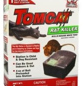 MOTOMCO TOMCAT RAT KILLER DISPOSABLE 1pk BAIT STA. C/4 22880