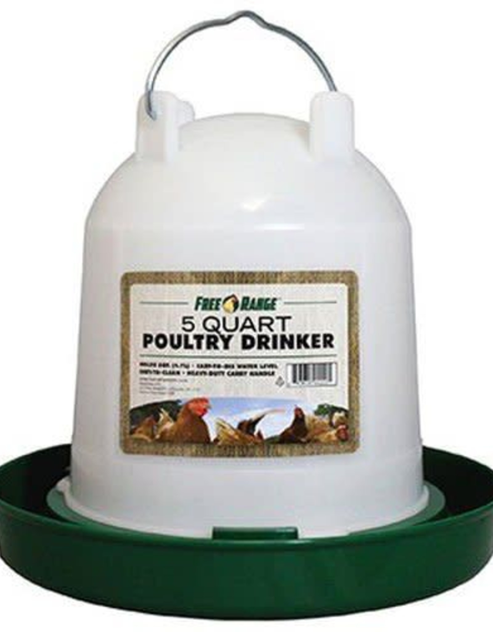 HARRIS FARM Poultry Drinker Plastic Fount 5 qt  Harris Farm