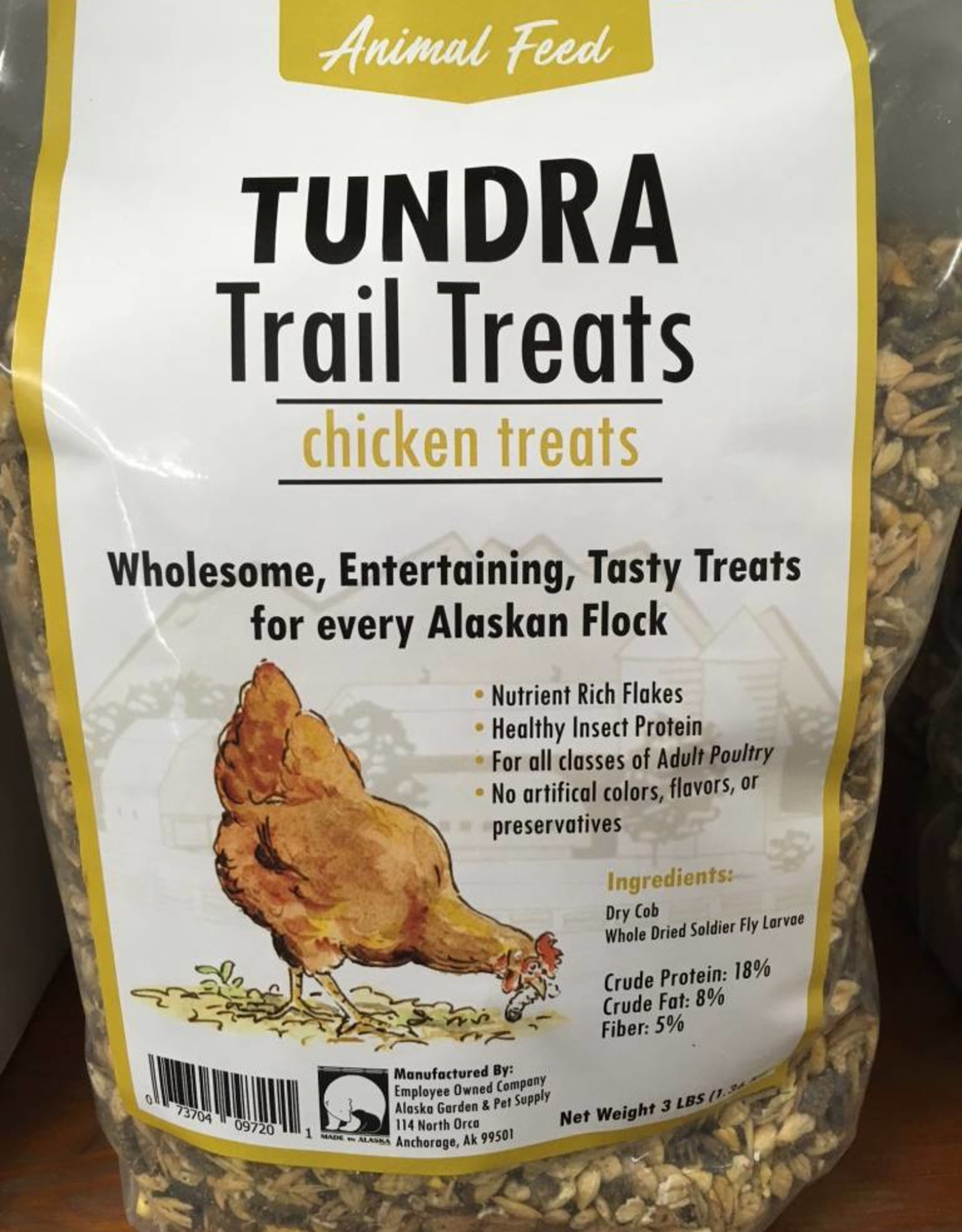 Alaska Mill and Feed AMF Tundra Trail Chicken Treats 3#