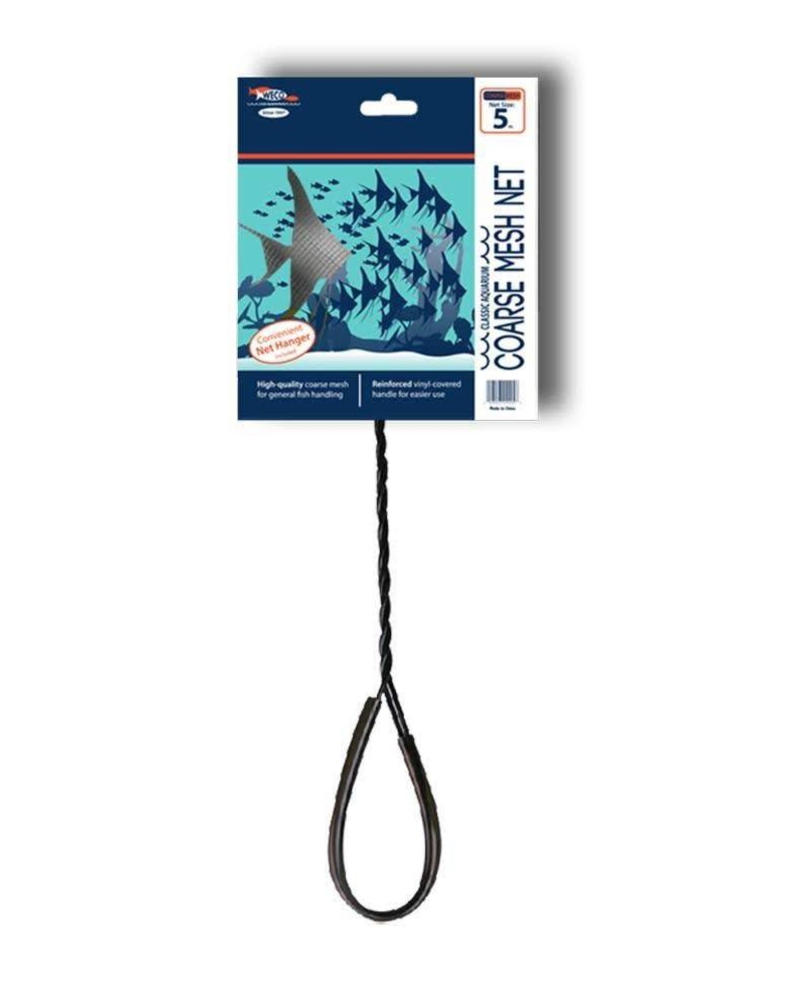 WECO PRODUCTS Weco Classic Coarse Mesh Net Standard Handle, Black, 1ea/5 in