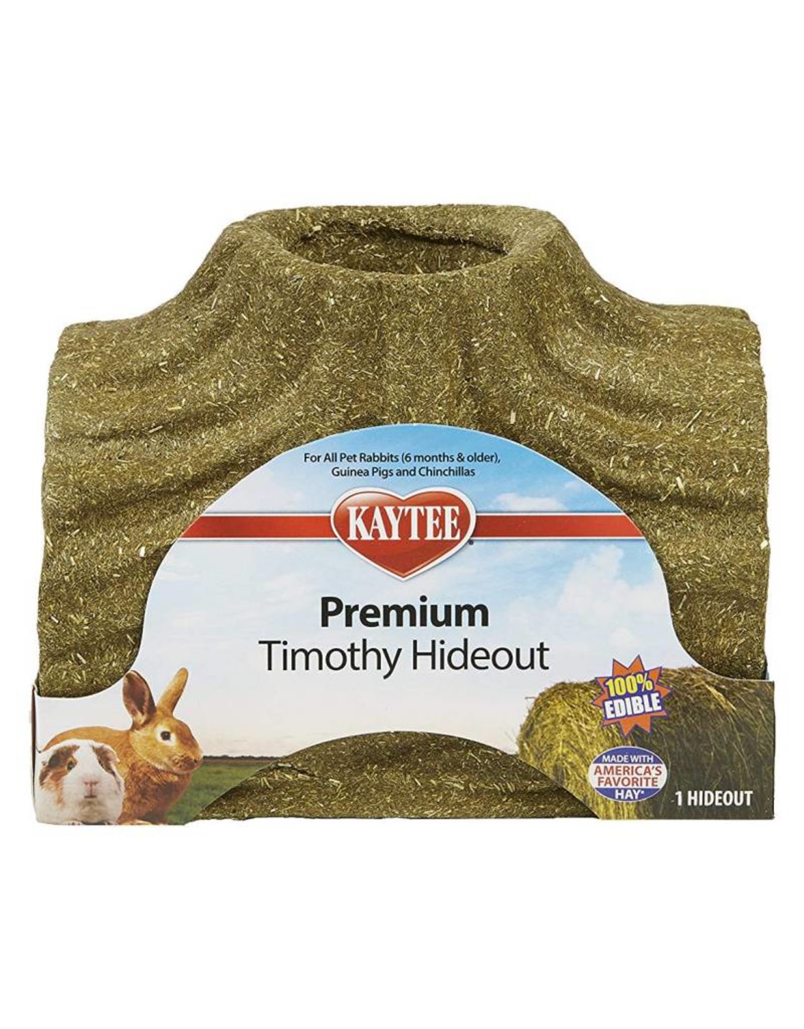 KAYTEE PRODUCTS Kaytee Premium Timothy Hideout 100% Edible Large