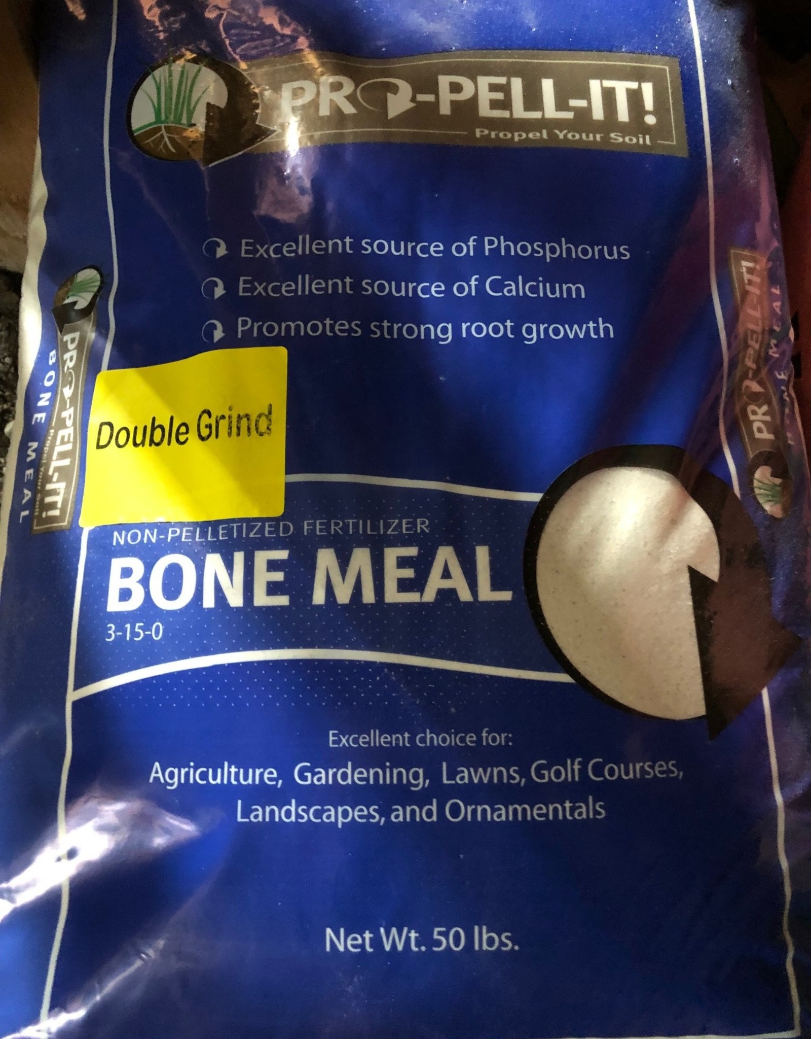 Pro-Pell-It! BONE MEAL Double Gind 50lb Pro-Pell-it 3-15-0
