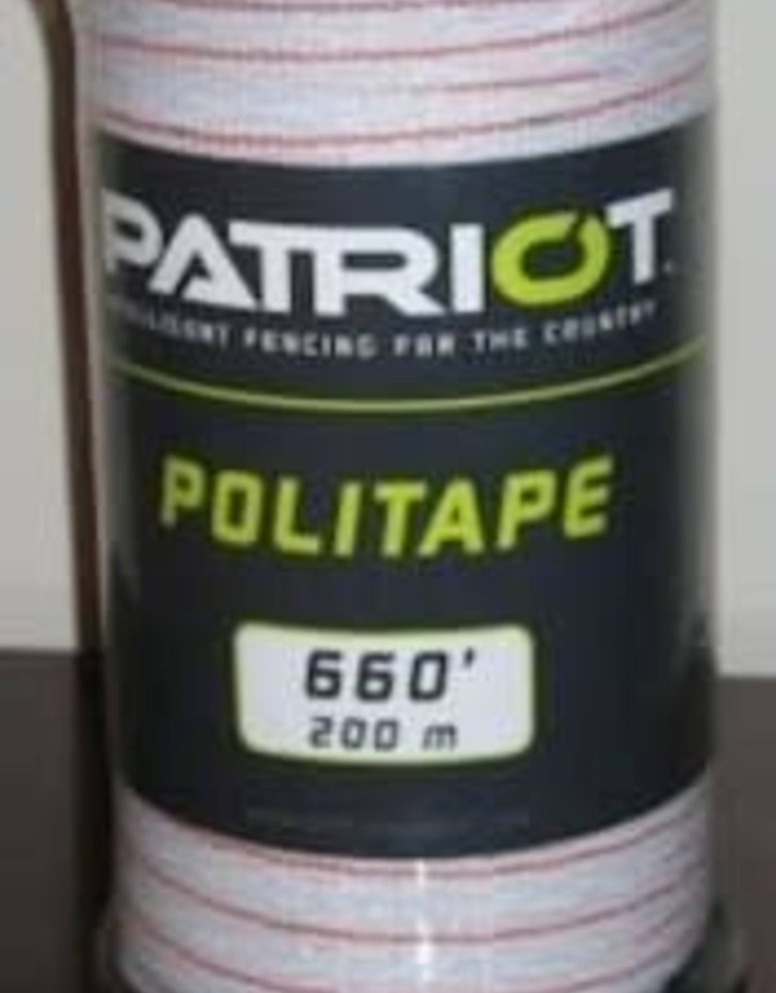 Patriot Electric Fence  tape POLITAPE WHITE 660' x 1/2" roll