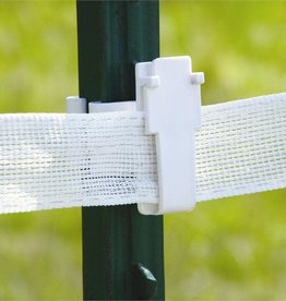 Patriot Electric Fence Insulator T POST Wide Tape White