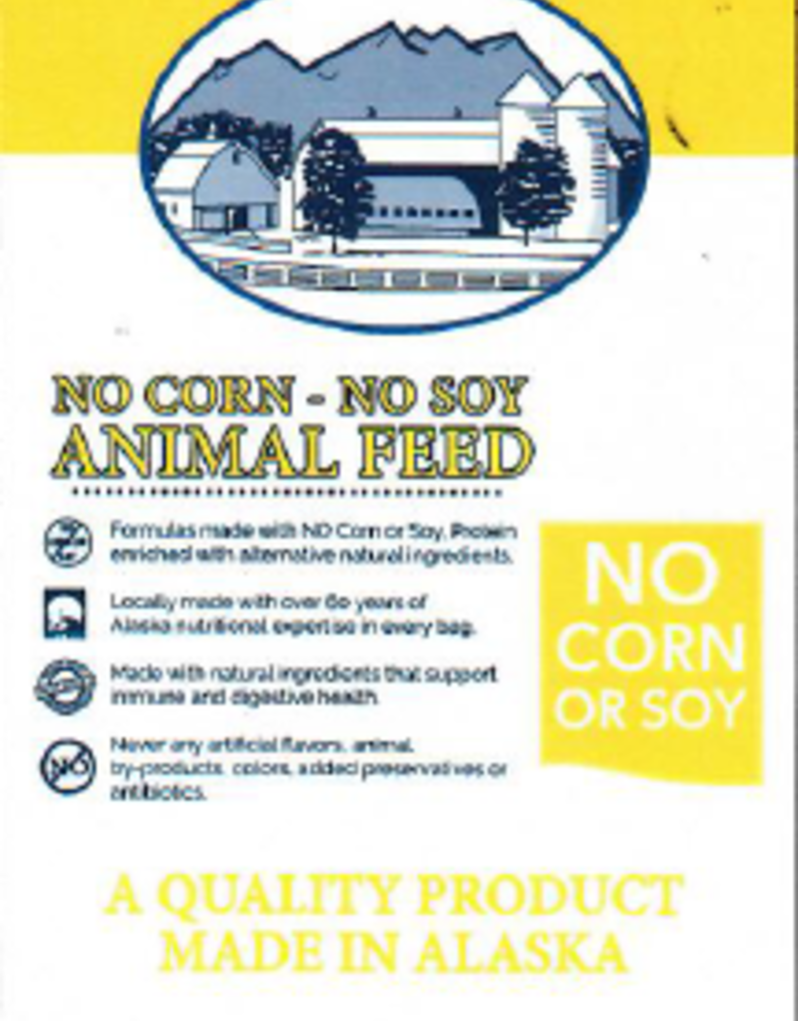 Alaska Mill and Feed Broiler Grower Finisher CRUMBLE NCNS 50lb BGF AMF