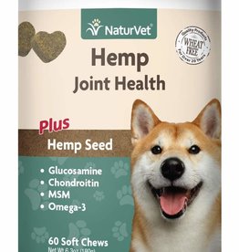 NATURVET Soft Chew Hemp Joint Health 60CT