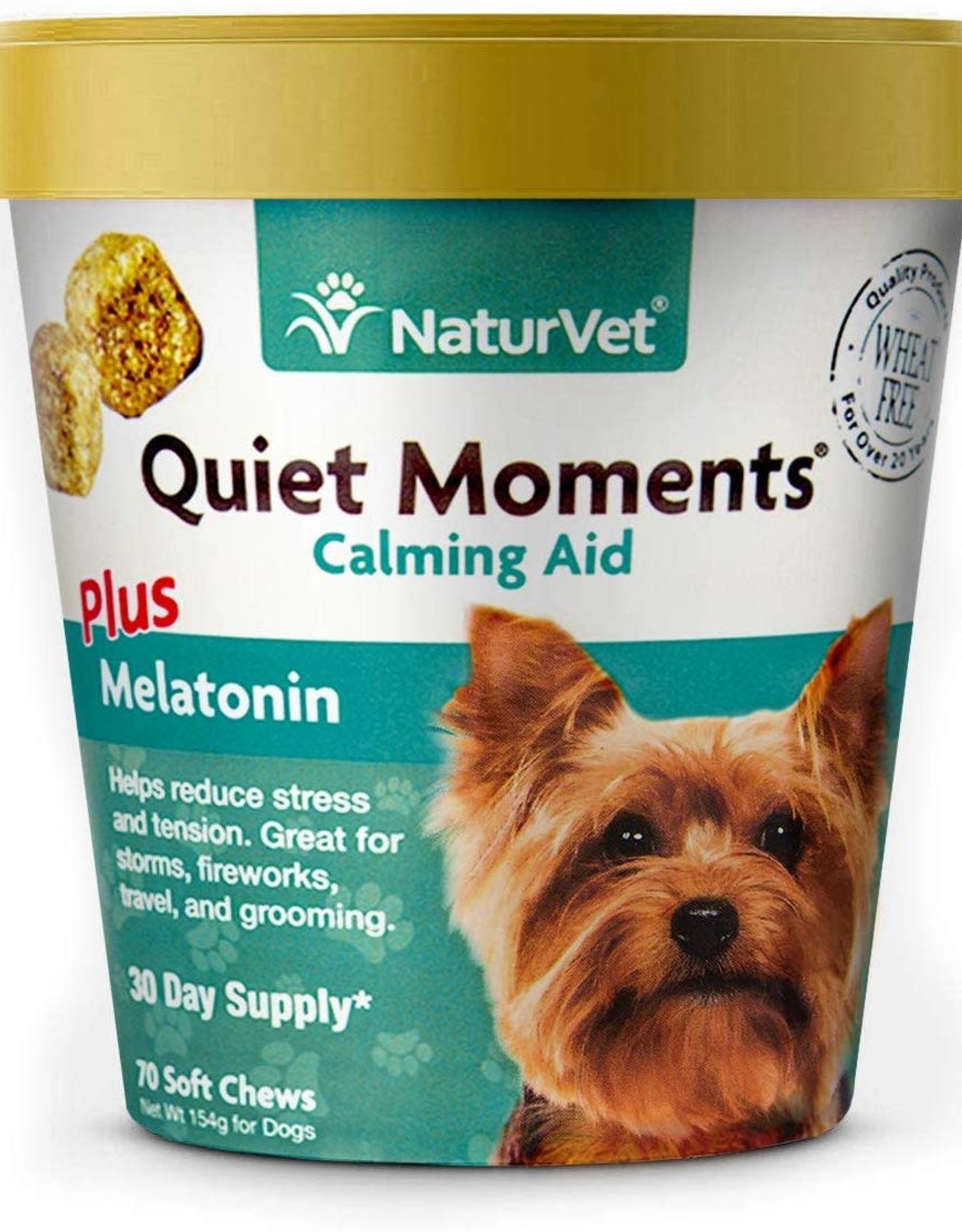 NATURVET Soft Chew Quiet Moments plus Melatonin 70CT
