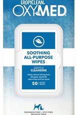 Tropiclean TropiClean OXYMED Soothing Relief Wipes, 50 ct
