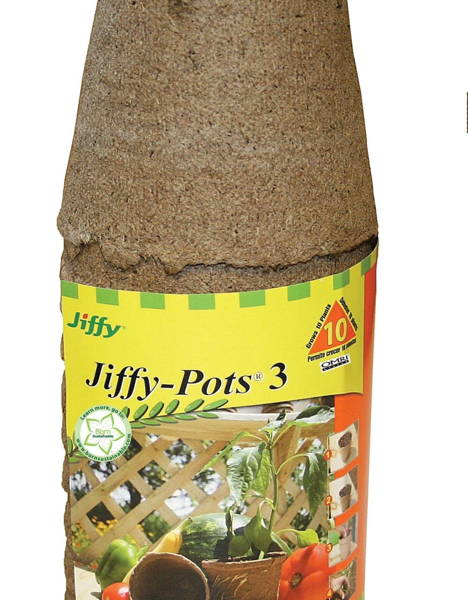 Jiffy Jiffy Pots 3 Round Grows 10 Plants 37ea/3in