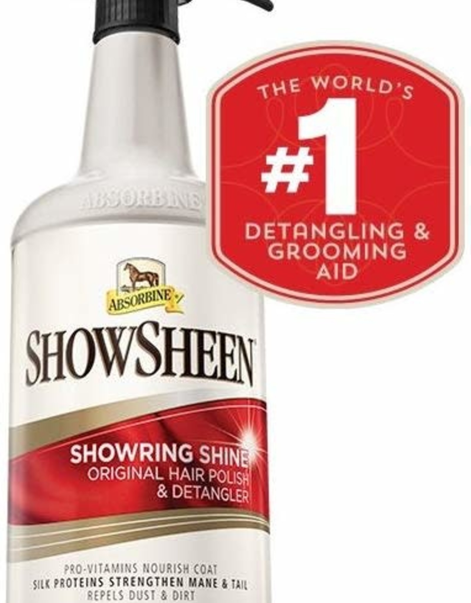 WF YOUNG Absorbine, Showsheen Showering Shine Original Hair Polish & Detangler Spray, 32 oz